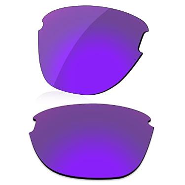 Imagem de LenzReborn Lentes polarizadas de substituição para óculos de sol Oakley Frogskins Lite OO9374 - violeta uva - espelhado polarizado