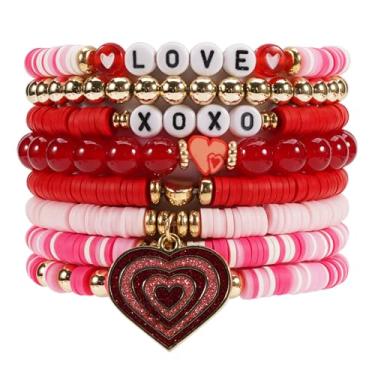 Imagem de Twinfree Pulseira com contas de trevo irlandês do Dia de São Patrício Lucky Kiss Me para mulheres e amigas, One Size, Miçangas, Sem Pedra Preciosa