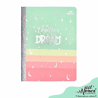 Imagem de Caderno Colegial Brochura Pautado 1 Matéria Dream Merci Cadernos (Verde)