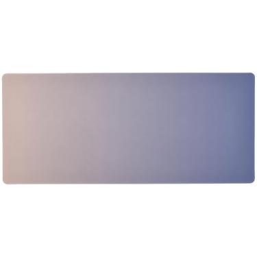Imagem de Mouse pad gradiente rosa azul para jogos e uso no escritório, mouse pad longo, 80 x 40 cm, superfície lisa e antiderrapante