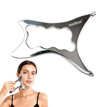 Imagem de Raspador muscular de aço inoxidável – Ferramenta multifuncional de raspagem de liberação miofascial para massagem profunda de tecidos, fisioterapia e recuperação esportiva