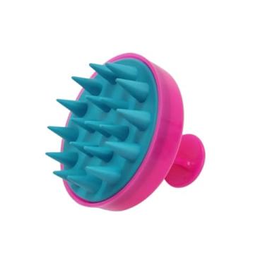 Imagem de Escova Massageadora Capilar Anti Queda, Suave para Todos os Tipos de Cabelo e Relaxamento(Pink/Azul Tiffany)