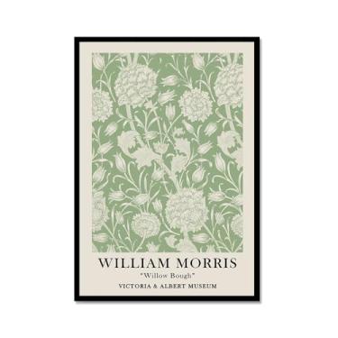 Imagem de Arte de parede verde sálvia Matisse William Morris Bauhaus Impressão floral abstrata Mercado de Flores Cartaz Picasso Estética Decoração de parede para sala de estar (SKU2,20,3x30,5 cm = (20x30 cm