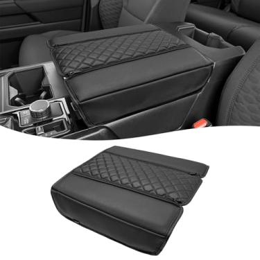 Imagem de KBH Capa de apoio de braço para console central para Toyota Tundra 2022 2023 2024 2025 2026, acabamento de couro de vinil, protetor de console médio durável, antiarranhões