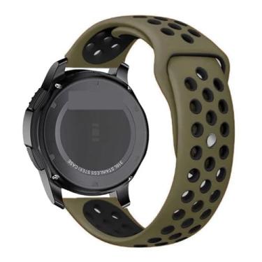 Imagem de ANZOAT Pulseira de silicone para Galaxy Watch 3 de 20 mm e 22 mm de 45 mm/42 mm/Active-2 Gear S3 Frontier para Huawei GT/2/2e de 46 mm, 22mm watch band, Ágata