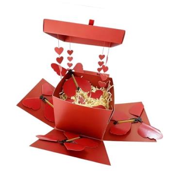 Imagem de Esquirla Caixa Surpresa Borboleta, Caixa Explosiva Borboleta Decorativa e, Faça Você Mesmo, Ideal para Aniversários, Chá de Bebê, Feriados e