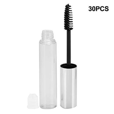 Imagem de Dioche Tubos de Rímel Vazios Recarregáveis, 30 Peças de 10ml, Embalagem Cosmética Segura, Inodoro, Tamanho de Viagem de Plástico para Crescimento de Cílios, Brilho Labial