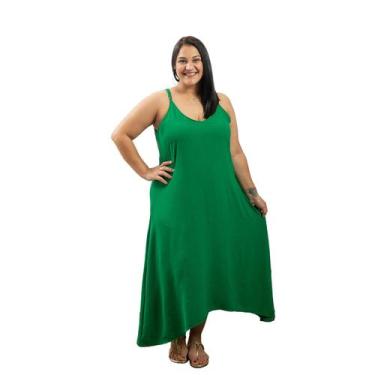 Imagem de Vestido Midi Solto Alça Fina Regulavel Viscose Duna De Bico - 40 Graus