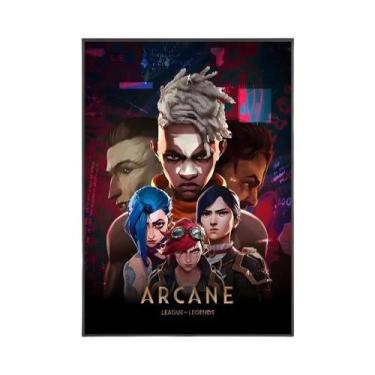 Imagem de Pôster Minimalista De Graffiti Da Temporada 2 De Jinx Arcane Em Tela P