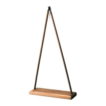 Imagem de Generic Suporte de madeira para sinos de vento, prateleira de armazenamento, suporte de mesa para sinos de vento, para lanternas para escritório, casamento e