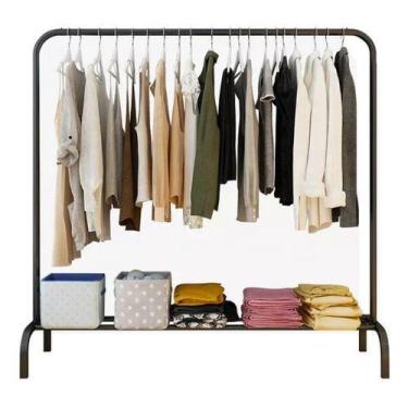 Imagem de Cabideiro Roupas Arara De Roupas Loja/quarto Sapateira - ABM, Branco