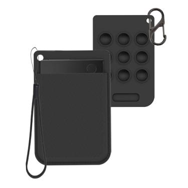 Imagem de FJIASTB Capa para gravador de voz Plaud Note Pro AI 2025, capa protetora de silicone macio para crianças, à prova de choque, à prova d'água (preto)