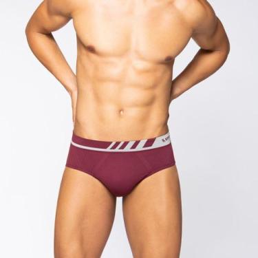 Imagem de Cueca Lupo Slip Microfibra Sem Costura 691-002, Vinho, P