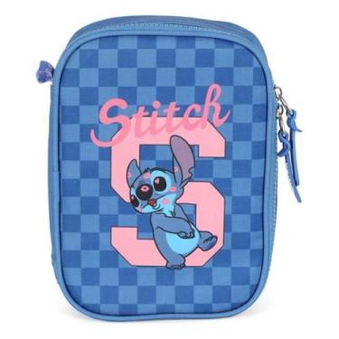 Imagem de Estojo 100 Pens Grande Box Escolar Juvenil Stitch - Luxcel