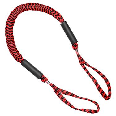 Imagem de Linha de amarração estação barco Bungee Corda Acessórios para Kayak Canoa Polipropileno Exterior Cordão látex embutido Estabilidade Resistência a desgaste - Alto elástico Absorção choque Loop Slider A