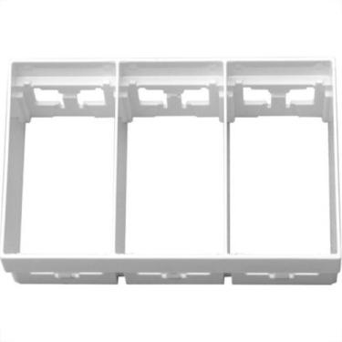 Imagem de Adaptador 3 Modulo Pial Plus+ Branco 612126Bc 612126Bc, Branco