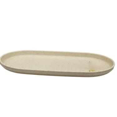 Imagem de Travessa Oval Bambu PP Lines Bege 30,5cm 220838 Lyor