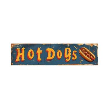 Imagem de Placa De Metal Vintage Rústica Com Tema Churrasco 3.93x15.74" Decoraçã