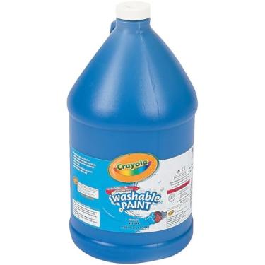Imagem de Tinta lavável azul Crayola clássica - (1 galão) - segura, lavável e não tóxica - perfeita para projetos escolares, atividades artísticas infantis e suprimentos de sala de aula