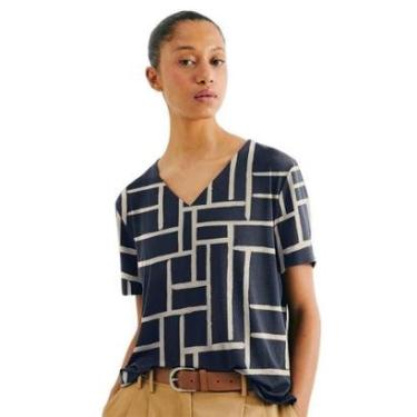 Imagem de Blusa Hering Feminina Em Viscose Estampada-Feminino