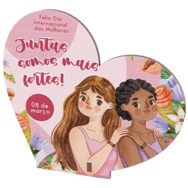 Imagem de Lembrancinha de Coração MDF _ Dia das Mulheres - Deliparts, Modelo 2, 