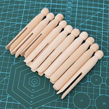 Imagem de Naroote Carretel de Bordado de Madeira Varas de Armazenamento de Linha Duráveis ​​para Acessórios de Costura, Conjunto de 10 PeçAs para Manter As Linhas Organizadas e Sem Emaranhados, Presente Perfeito para Entusiastas de Artesanato, 4,33 X 0,55 pol.