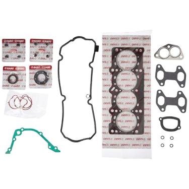 Imagem de Junta Motor com Retentor Jogo Cabeçote Fibra sem Retentor Virabrequim 80409Flexr, Cinza, Sabo