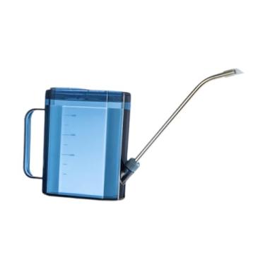 Imagem de WeiLaiKeQi Regador de 1 litro, com cabo ergonômico e bico longo e espesso, ideal para jardinagem interna externa, Azul