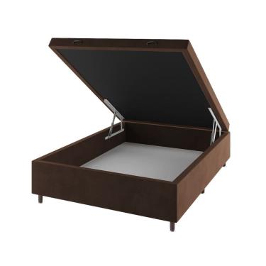 Imagem de Base Box Bau Casal Cairo (43x138x188cm)  Bombom - Casa Giulia