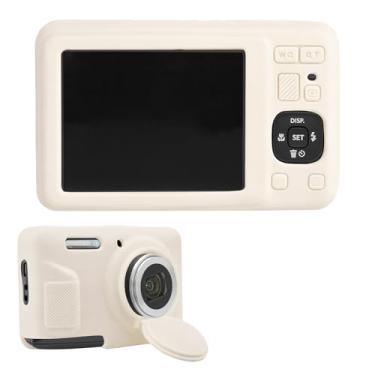 Imagem de Capa Compatível com Kodak PIXPRO FZ55 Câmera Digital, Capa Protetora Silicone Macio com Tampa Lente Removível Acessório para Câmera Antirriscos e Anti-Queda (Branco Off-White)