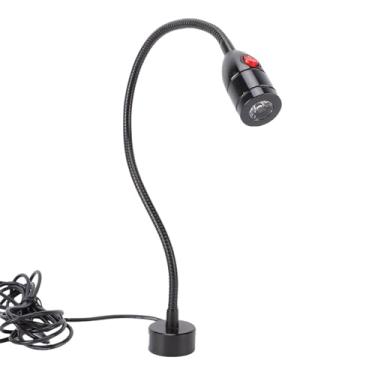 Imagem de WALFRONT Luz de Máquina LED, Luz Branca de 3W 1000LM 6000K Com Pescoço de Ganso Flexível 360 e Base Magnética para Oficina de Torno Fresadora CNC (Plugue dos EUA)