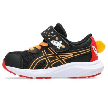 Imagem de ASICS Tênis infantil unissex Contend 9 Ts School Yard (infantil), Preto/laranja Pop, 21