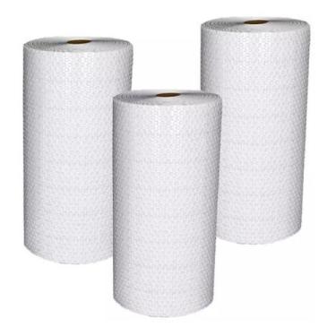 Imagem de Kit 3 plastico bolha bobina 1,30x100 metros 25 micras thyffy - CDS, UN