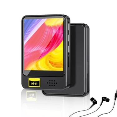 Imagem de MP3 Player 1.8 Polegadas, Tela Sensível ao Toque, Corpo em Metal, Reprodutor de Áudio Hi-Fi com Bluetooth 5.0, Gravador de Voz, Rádio FM, Alto-falante Integrado, para Música, Estudo e Reunião