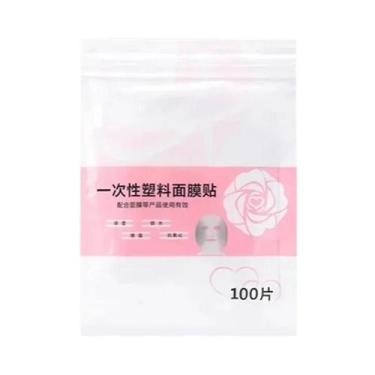 Imagem de Máscara Transparente Descartável De Plástico Para Limpeza Facial Compl