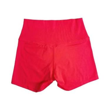 Imagem de Shorts De Yoga De Cintura Alta Em Cor Sólida Para Mulheres, Leggings D