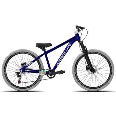 Imagem de Bicicleta Aro 26 Absolute Nero 5 Tamanho 15 1V Cubo Barulhento, Azul, 