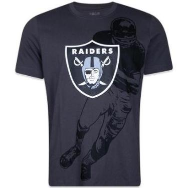 Imagem de CAMISETA NEW ERA REGULAR NFL LAS VEGAS RAIDERS WORLD OF LOGOS-Masculino