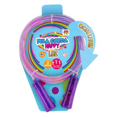 Imagem de Pula Corda Infantil Happy Com Luz Sortido - Dm Toys DMT6677