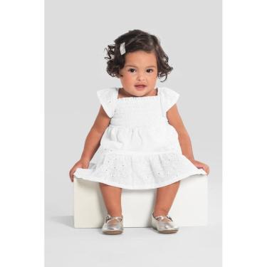 Imagem de Vestido bebê menina em laise de corações Mundi