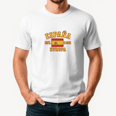 Imagem de Camiseta Masculina ESPANHA Exclusiva Algodão Premium-Masculino