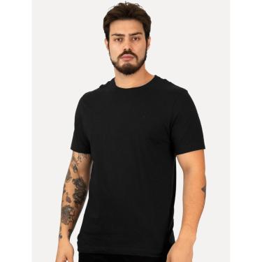 Imagem de Camiseta Individual Masculina Slim Light Logo Preta-Masculino