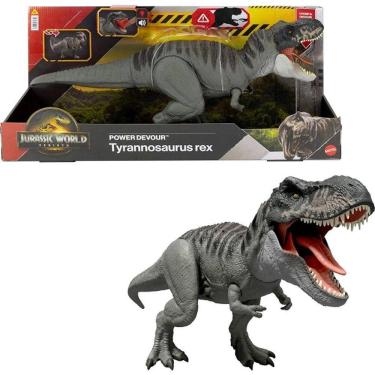 Imagem de Boneco Jurassic WORLD T-REX com Som e LUZ - Mattel JCH02