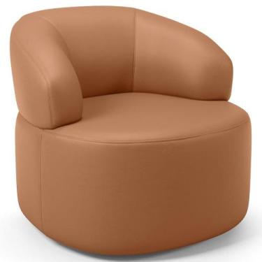 Imagem de Poltrona Giratória Orgânica Para Sala de Estar Living Helena L02 mater
