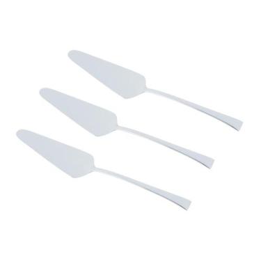 Imagem de Kit 3 Espátulas P/ Servir Bolos Tortas Doces Sobremesa Inox - Wolff