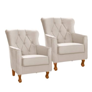 Imagem de Kit 2 Poltronas Ferrara em Madeira de Eucalipto Movellu Home