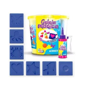 Imagem de Geleia Mágica Colorida Balde Slime + Moldes Acrilex Art Kids