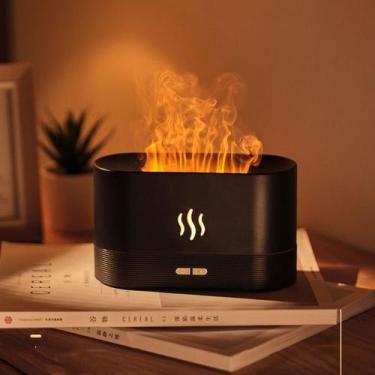 Imagem de Difusor de Aroma Umidificador 180ml Aromaterapia 2 em 1 Óleo Essencial