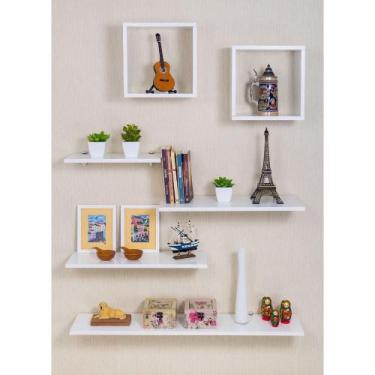 Imagem de Kit com 4 Prateleiras e 2 Nichos - Linha Crie Fácil - Mercado das Prat