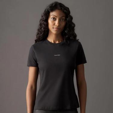 Imagem de Camiseta Feminina CK Logo Preta-Feminino